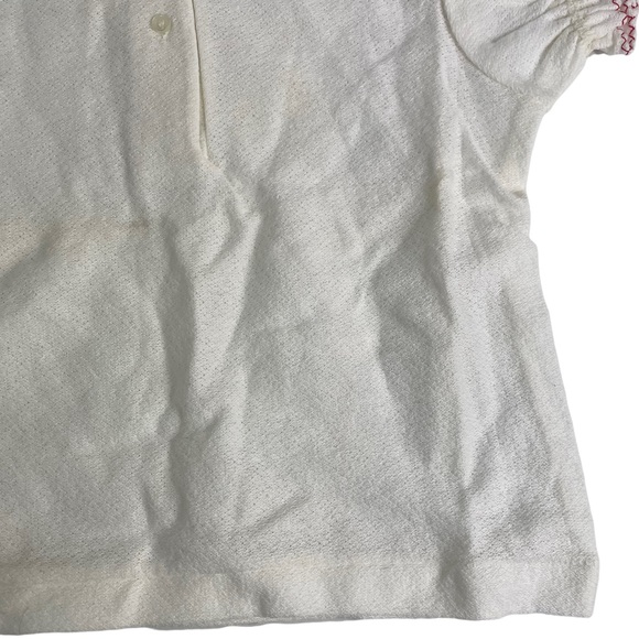 Vintage Carters Terry Cloth Baby 12 Month Embroidered Bow Snowflake Christmas - Picture 6 of 12